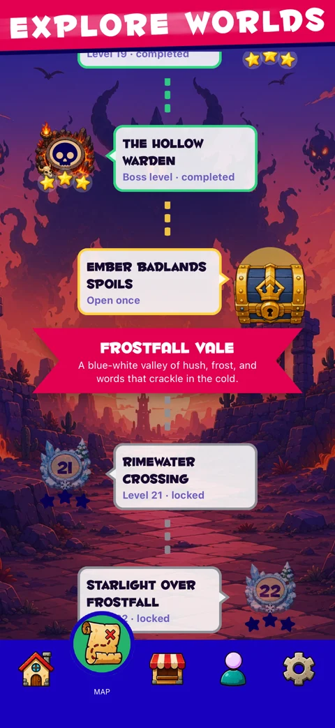 Follow the campaign's saga map.
